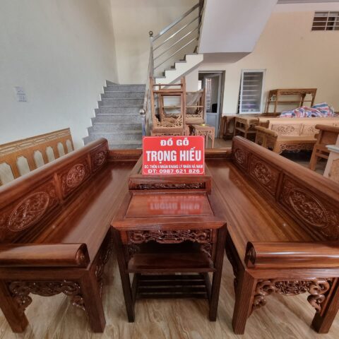 Bộ Trường Kỷ Gỗ Gụ Lào