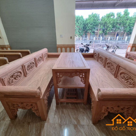 Bộ Trường Kỷ Đại Gỗ Hương Đá