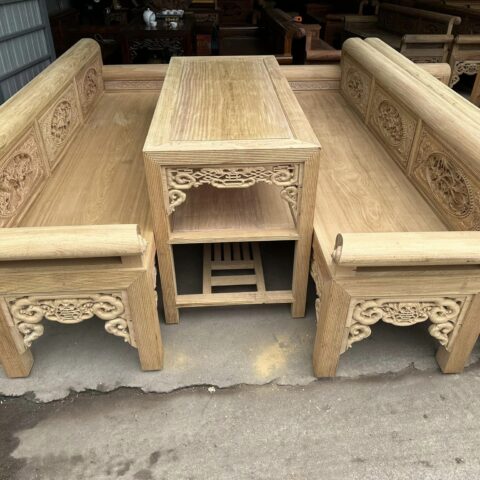 Alternative view of Trường Kỷ Gỗ Gụ Lào Đục Tứ Quý