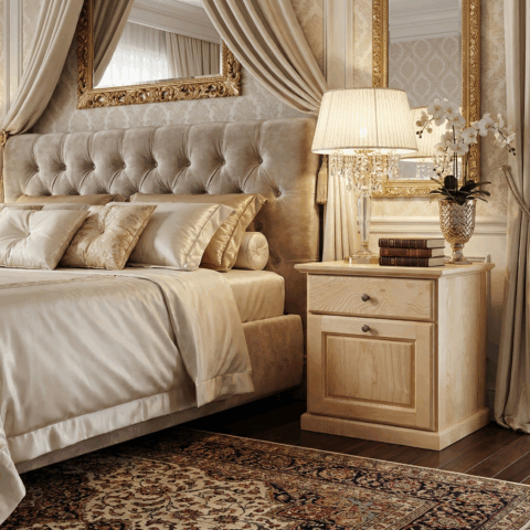 Tủ kê đầu giường gỗ tần bì