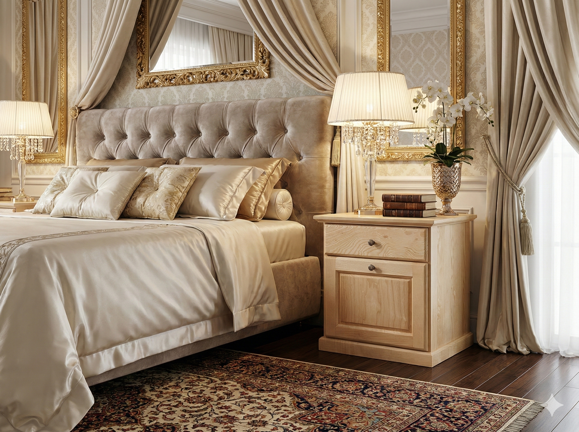 Tủ kê đầu giường gỗ tần bì