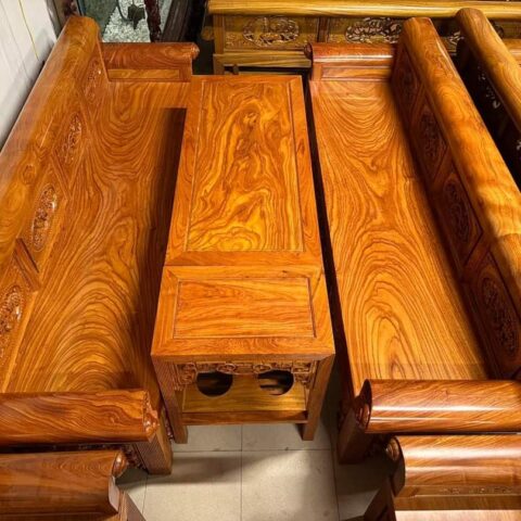 Alternative view of Trường kỷ gỗ hương đá chọn vân