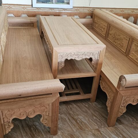 Trường Kỷ Gỗ Gụ Lào 2m19